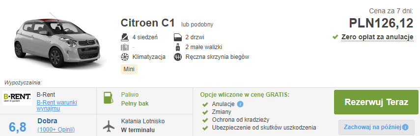 Auto na Sycylii