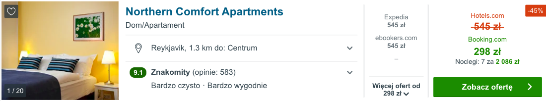 zarezerwuj hotel w reykjaviku