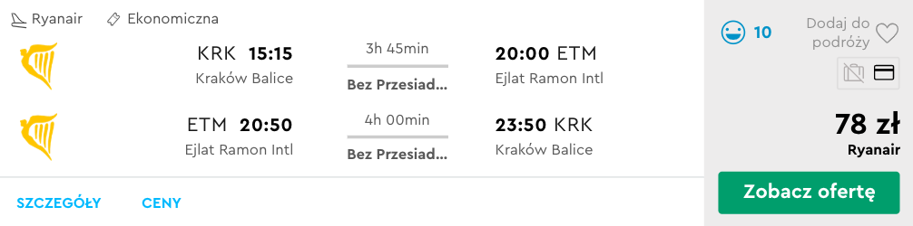 zarezerwuj loty do ejlatu
