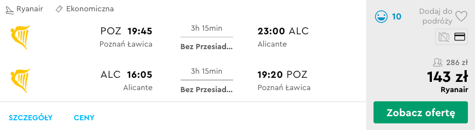 zarezerwuj loty do alicante