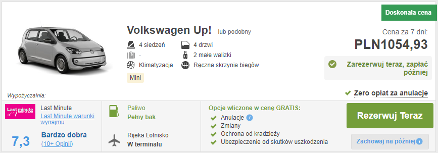 rezerwacja auta