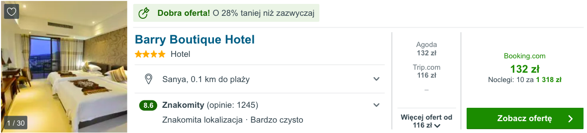 zarezerwuj hotel na hajnan