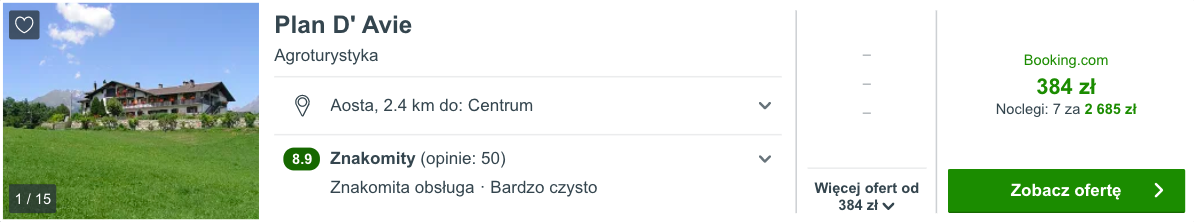 zarezerwuj hotel w aoscie
