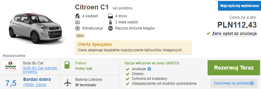 Auto w Bolonii