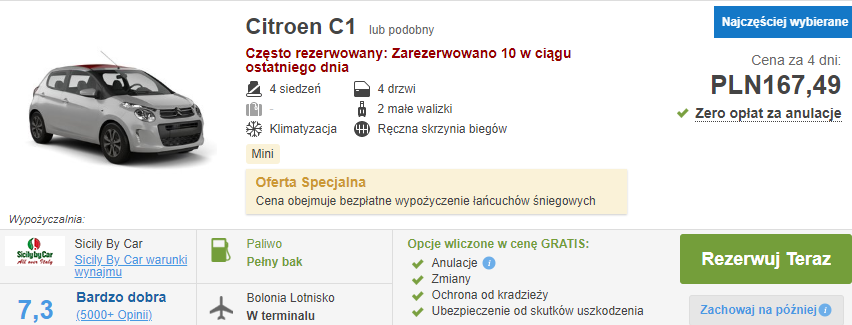 Auto w Bolonii