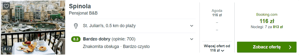 noclegi na malcie
