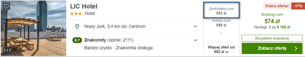noclegi w nowym jorku