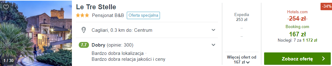 Noclegi na Sardyni