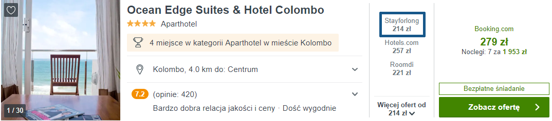 Hotel w Kolombo