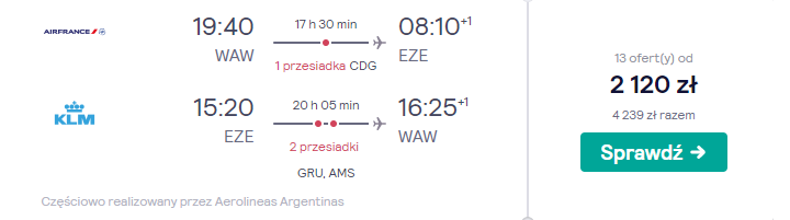 Buenos Aires loty