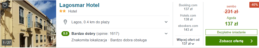 Noclegi w Portugalii