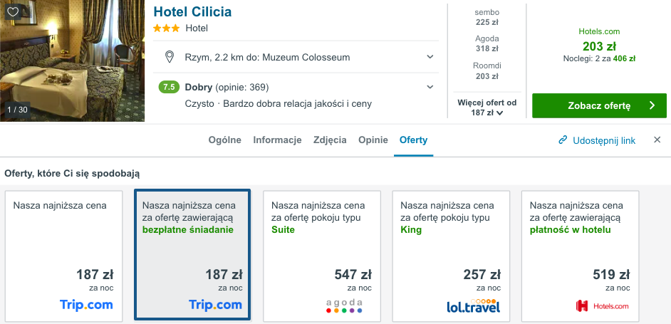 zarezerwuj hotel w rzymie