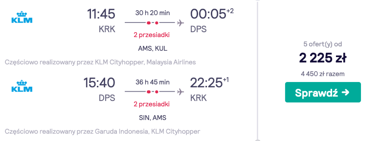 zarezerwuj loty na bali