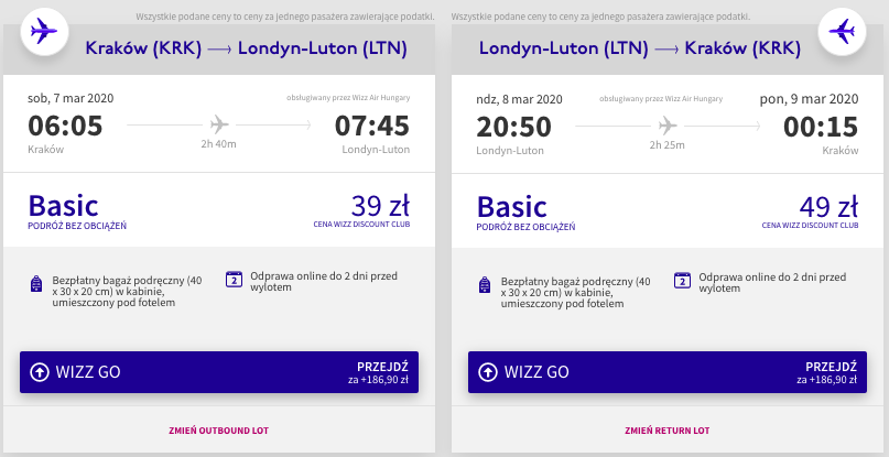 zarezerwuj loty do londynu