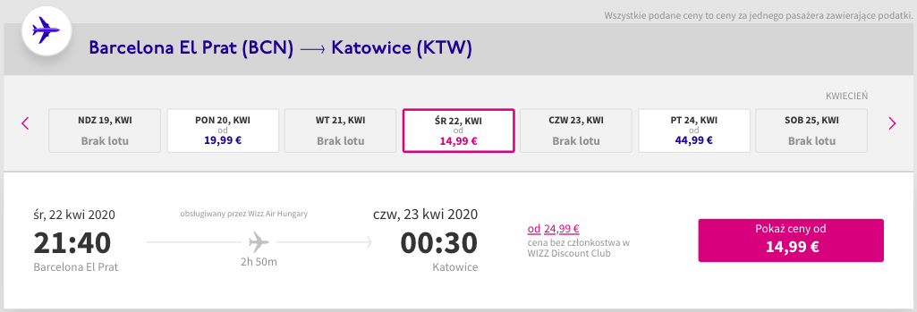 zarezerwuj loty do katowic