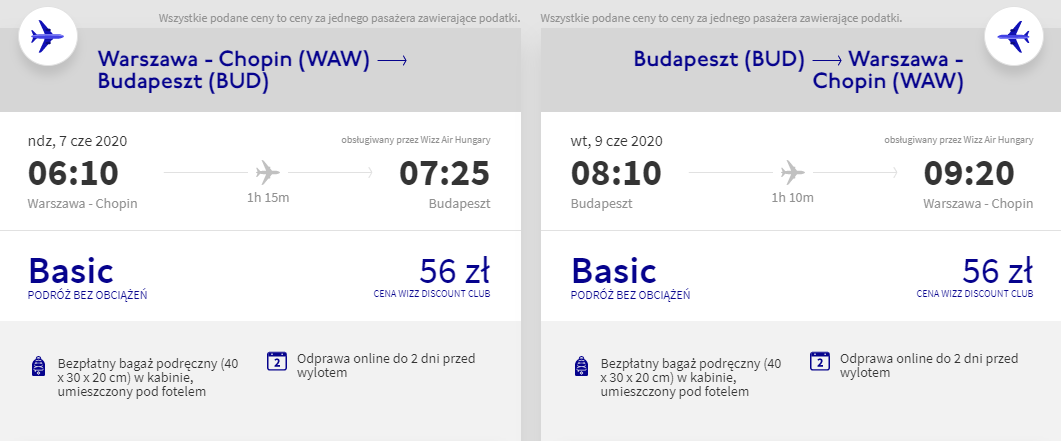 Loty do Budapesztu