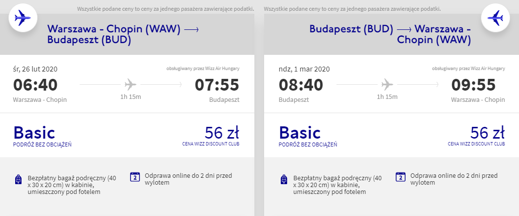 Loty do Budapesztu