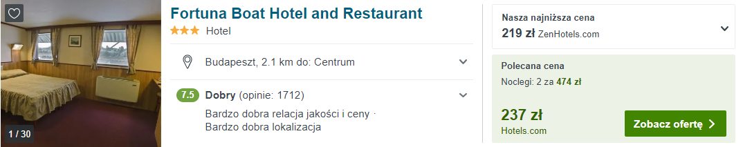 Hotel w Budapeszcie