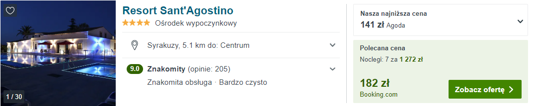 Hotel na Sycylii