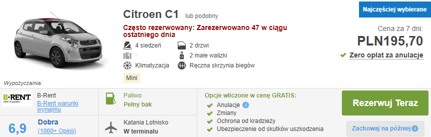 Auto na Sycylii