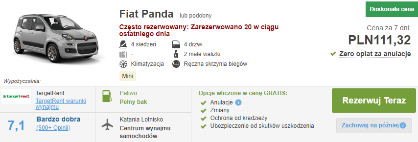Auto na Sycylii