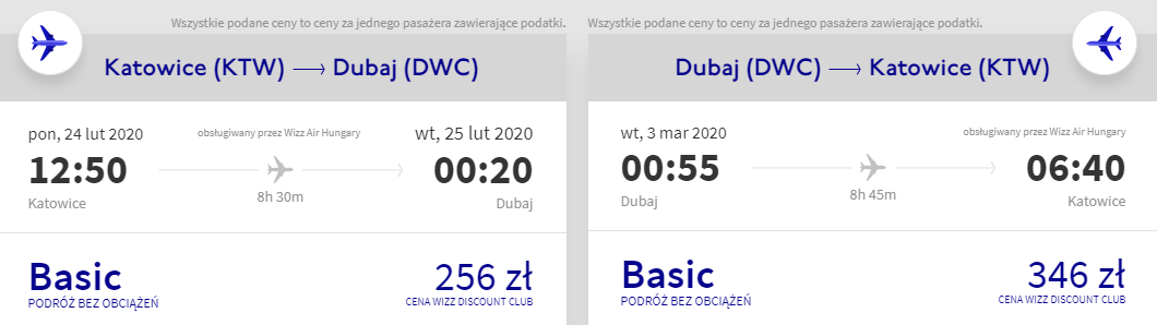 Loty do Dubaju