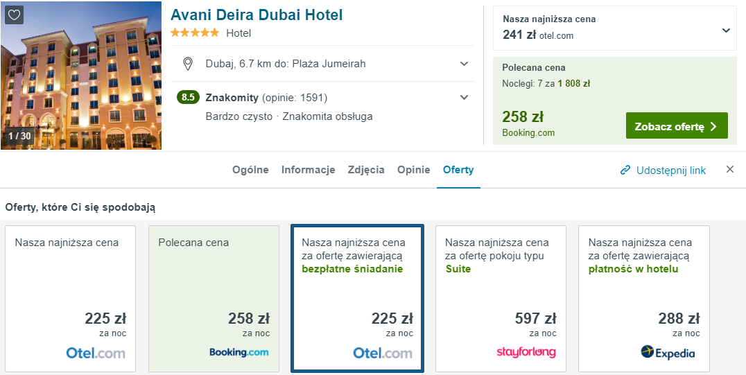 Hotel w Dubaju