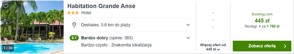 gwadelupa spanie