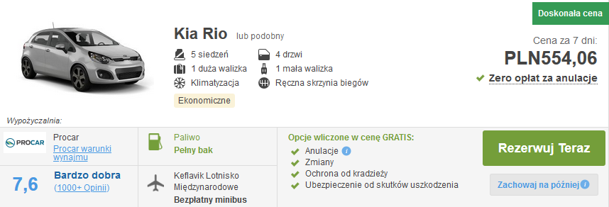 Auto na Islandii