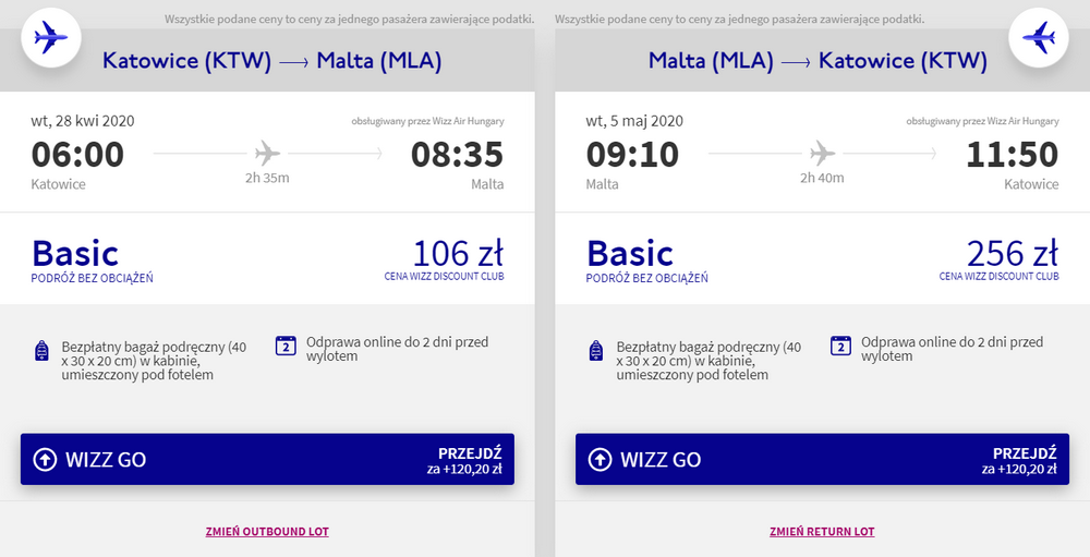 malta loty