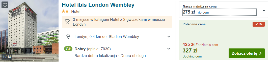 Hotel w Londynie