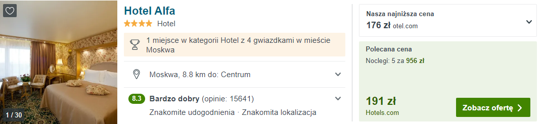 Hotel w Moskwie