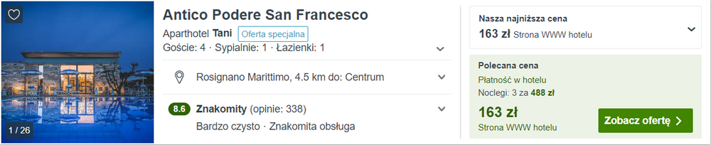 toskania noclegi