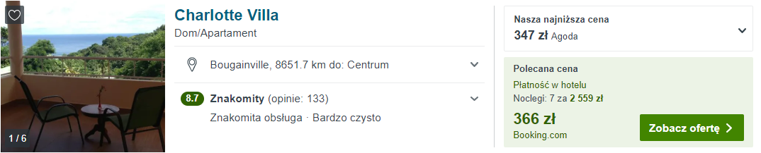 Noclegi na Seszelach