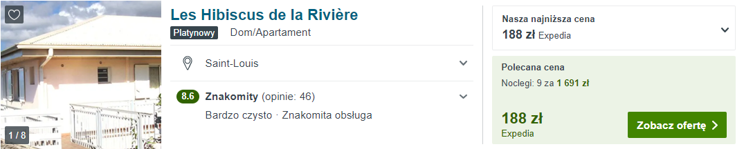 Noclegi na Reunionie