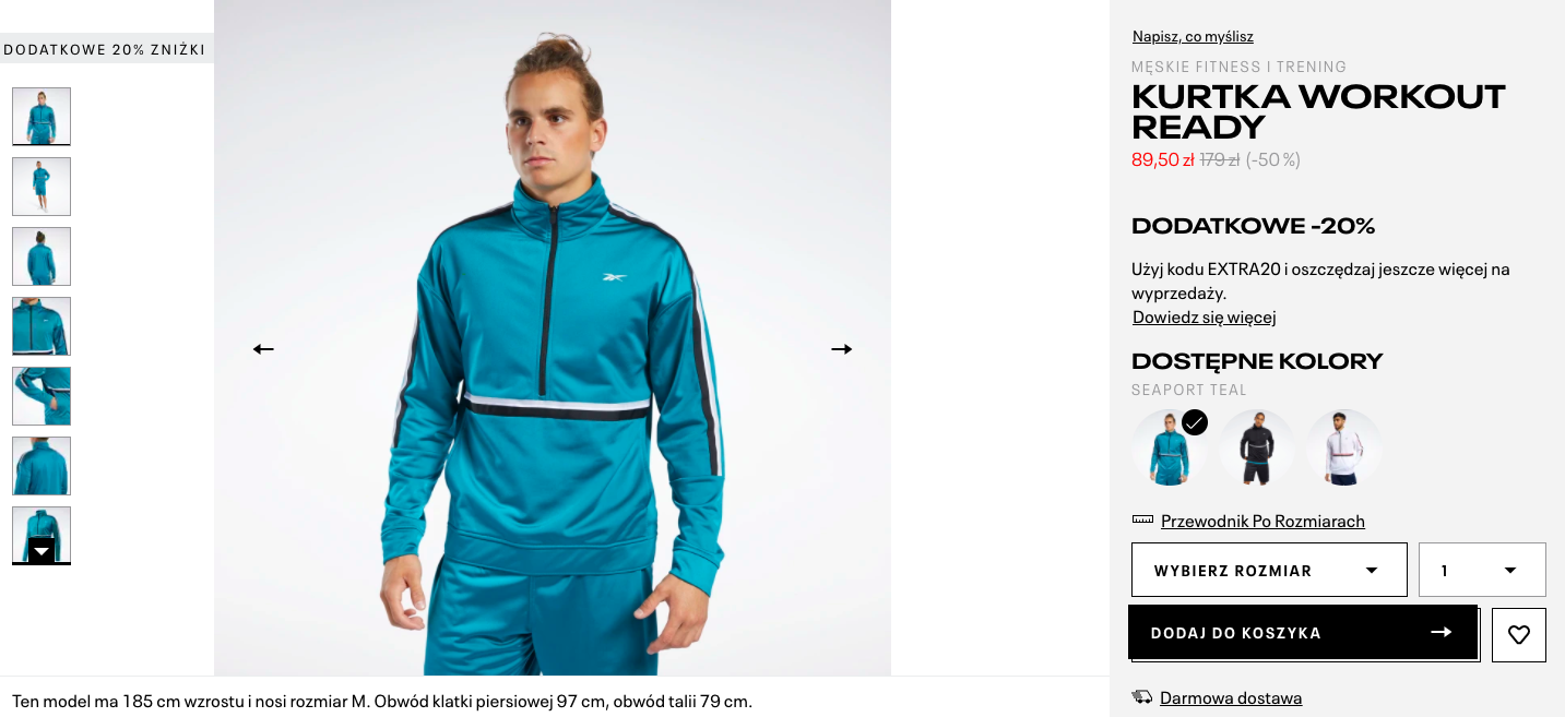 bluza reebok