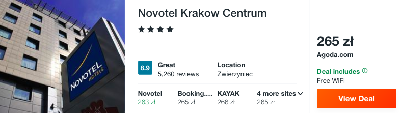 zarezerwuj hotel w krakowie