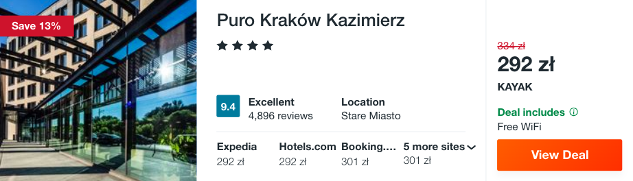 zarezerwuj hotel w krakowie