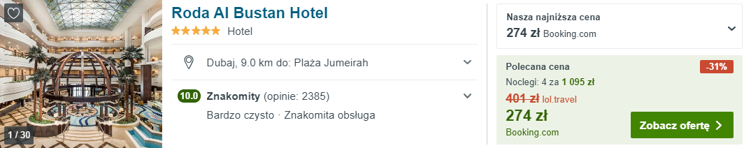 Hotel w Dubaju