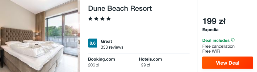 zarezerwuj hotel w mielnie