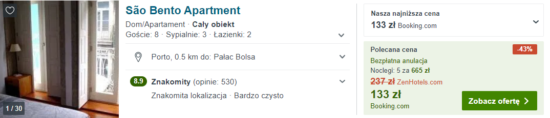 Noclegi w Porto