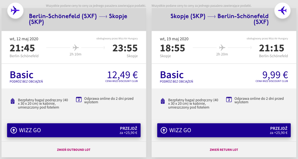 zarezerwuj loty do skopje