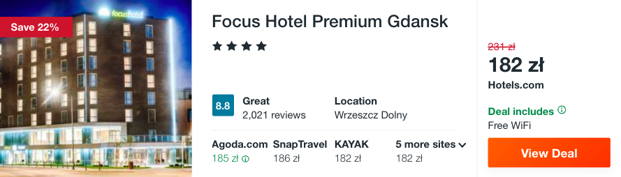 zarezerwuj hotel w trojmiescie