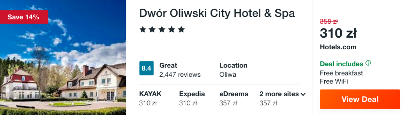 zarezerwuj hotel w trojmiescie