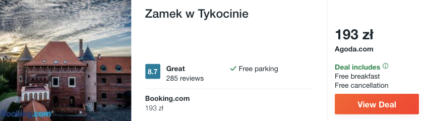 zarezerwuj hotel w tykocinie