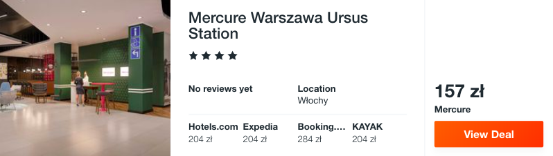 zarezerwuj hotel w warszawie