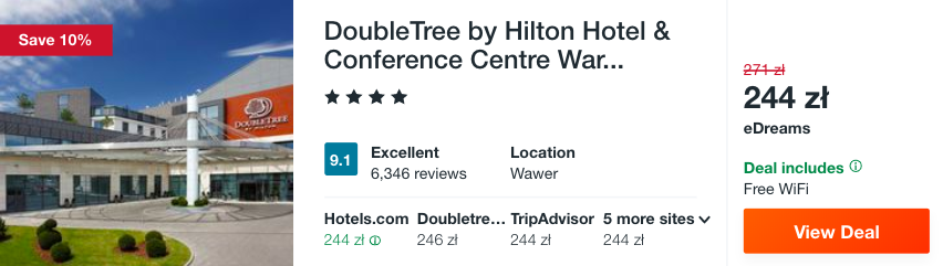 zarezerwuj hotel w warszawie