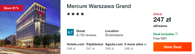 zarezerwuj hotel w warszawie