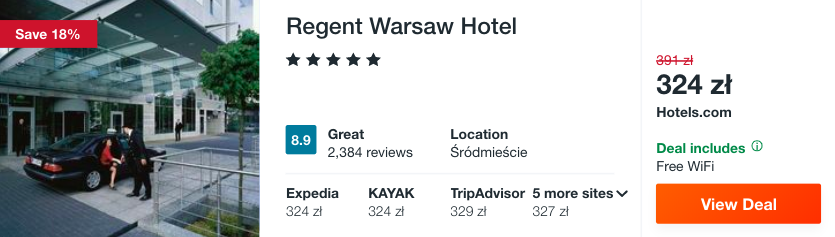 zarezerwuj hotel w warszawie
