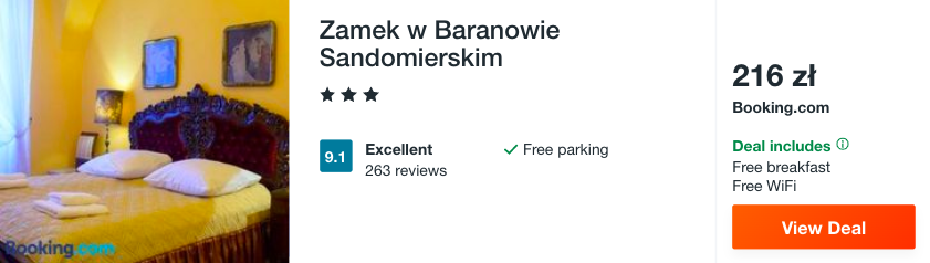 zarezerwuj hotel w baranowie